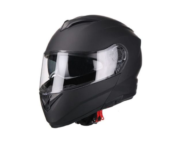 HELMET VITO FLIP UP FURIO MATT BLACK 02015 Moto Helmets VITO Furio Matte black (1)